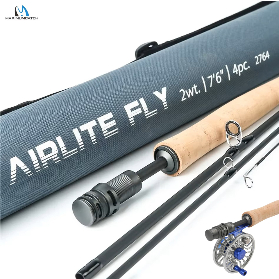 Fishing Rod Ice - MAXIMUMCATCH 7.5-10ft 2/3WT Airlite Canna da