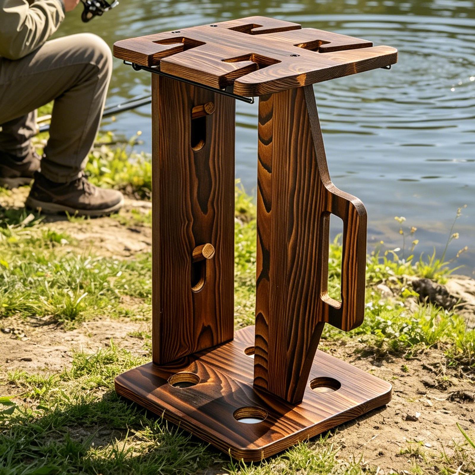 Portacanne da Pesca in Legno,  - Fishing Rod Rack recensione e prezzo