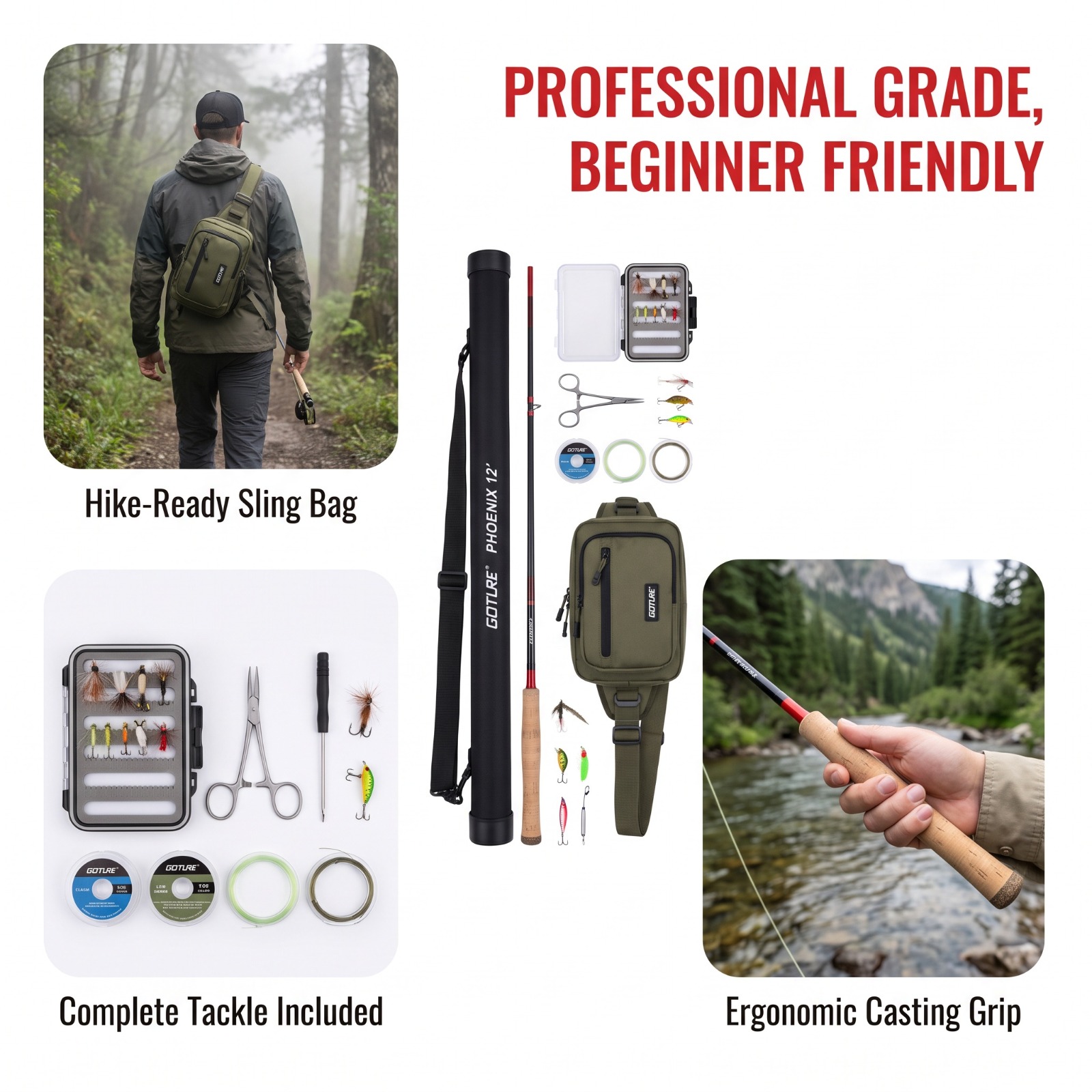 Goture Set Canna da Pesca a Mo - Fishing Rod Fly recensione e prezzo