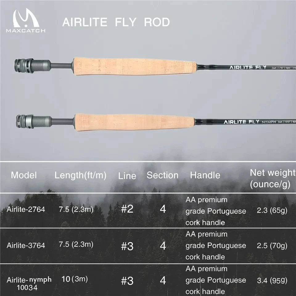 MAXIMUMCATCH 7.5-10ft 2/3WT Ai - Fishing Rod Ice recensione e prezzo
